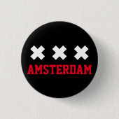 Amsterdam Ronde Button 3,2 Cm (Voorkant)