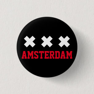 Amsterdam Ronde Button 3,2 Cm