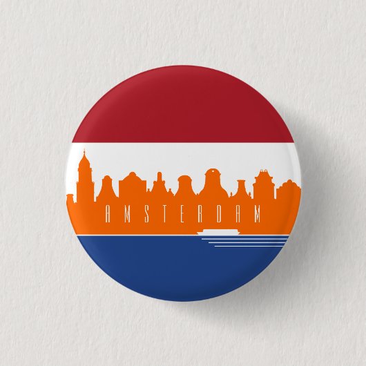 Amsterdam Ronde Button 3,2 Cm (Voorkant)