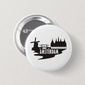 Amsterdam Ronde Button 5,7 Cm (Voorkant /achterkant)