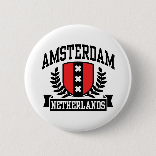 Amsterdam Ronde Button 5,7 Cm (Voorkant)