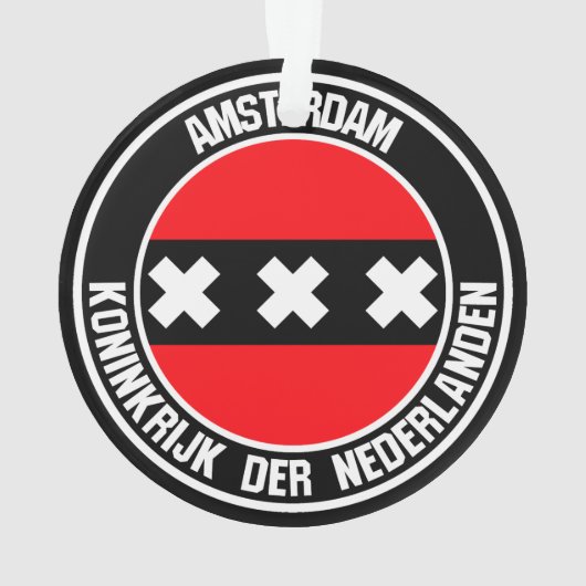 Amsterdam Round Emblem Ornament (achterkant)