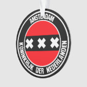 Amsterdam Round Emblem Ornament (voorkant)