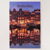 Amsterdam Row Houses op het Kanaal Legpuzzel (Verticaal)