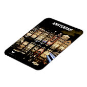 Amsterdam 's nachts - koelkast magneet (Linkerzijde)