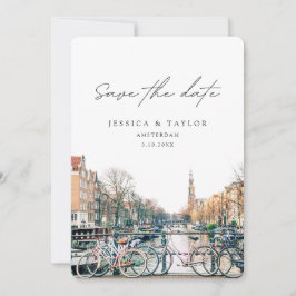 Amsterdam Save the Date Trouw Uitnodiging
