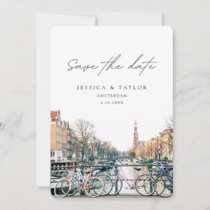 Amsterdam Save the Date Wedding Invitation Kaart