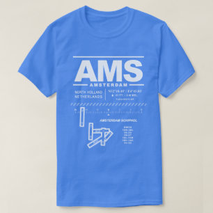 Amsterdam Schiphol Airport AMS T-shirt