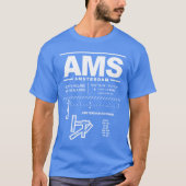 Amsterdam Schiphol Airport AMS T-shirt (Voorkant)