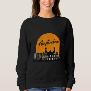 Amsterdam Silhouet Nederlands Souvenir Nederland T Trui