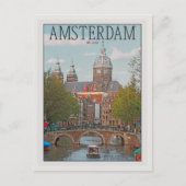 Amsterdam - Sint Nicolaaskerk Briefkaart (Voorkant)