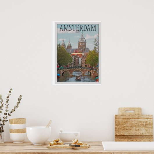 Amsterdam - Sint Nicolaaskerk Poster (Keuken)