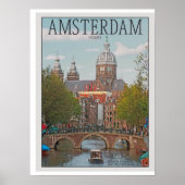 Amsterdam - Sint Nicolaaskerk Poster (Voorkant)