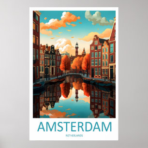 Amsterdam Ski PosterVintage Reis Park Nationaal Poster