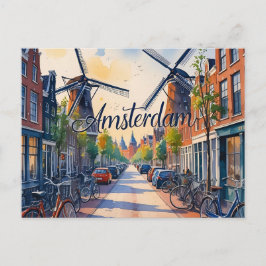 Amsterdam Skyline Briefkaart