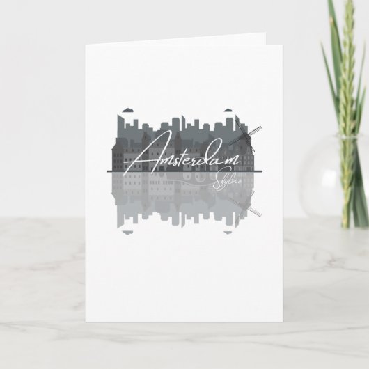 Amsterdam Skyline Kaart (Voorkant)