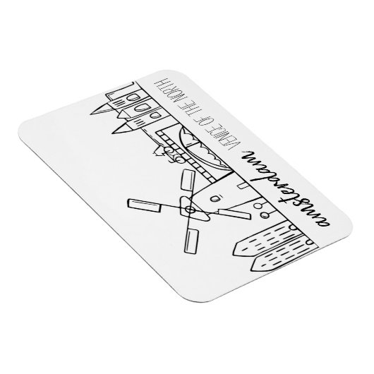 Amsterdam Skyline Magneet (Rechterzijde)