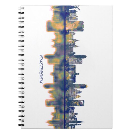 Amsterdam Skyline Notitieboek (Voorkant)