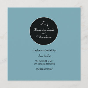 Amsterdam Sla de datum op: Poederblauw Save The Date