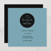 Amsterdam Sla de datum op: Poederblauw Save The Date (Voorkant / Achterkant)