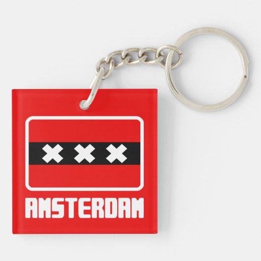 Amsterdam Sleutelhanger (Achterkant)