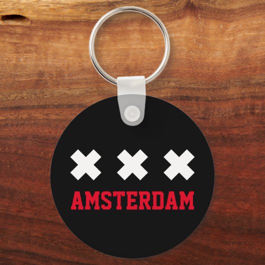 Amsterdam Sleutelhanger (Achterkant)