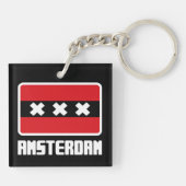 Amsterdam Sleutelhanger (Achterkant)