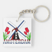 Amsterdam Sleutelhanger (Achterkant)