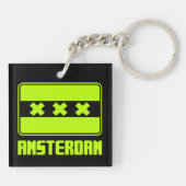 Amsterdam Sleutelhanger (Achterkant)