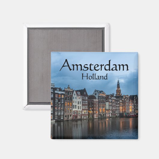 Amsterdam Souvenir Magneet (Voorkant / Achterkant)