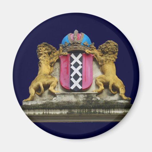 Amsterdam Souvenirs wapenschild Koelkast Magneet (Voorkant)