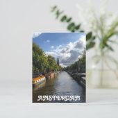 Amsterdam Spring Canal Prinsengracht Briefkaart (Staand voorkant)