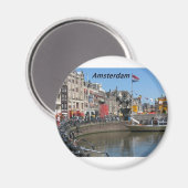 Amsterdam -Stad-[kan.k]. Magneet (Voorkant / Achterkant)
