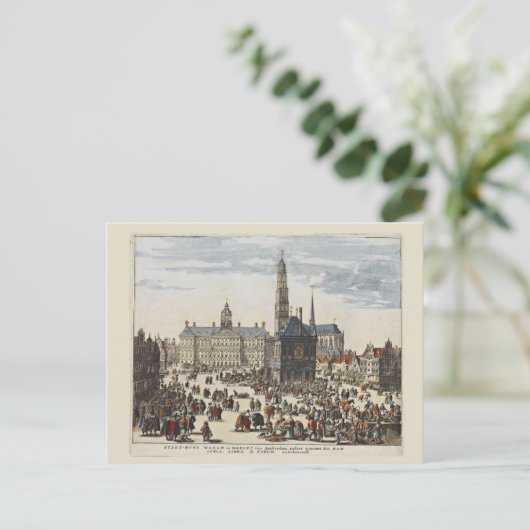  Amsterdam, stadhuis Briefkaart (Staand voorkant)