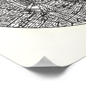 Amsterdam Stadsplattegrond Poster – Minimalistisch (Hoek)
