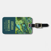 Amsterdam Stadsstructuurkaart Bagagelabel (Voorkant horizontaal)