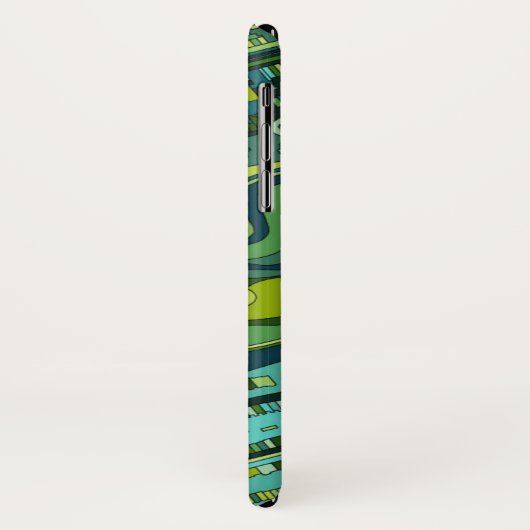 Amsterdam Stadsstructuurkaart Case-Mate iPhone Case (Achterkant/links)