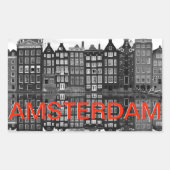 Amsterdam steden koffer sticker (Voorkant)