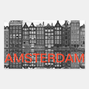 Amsterdam steden koffer sticker