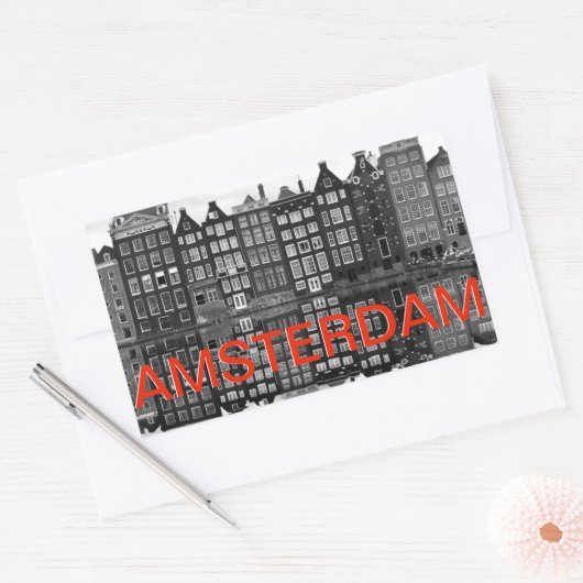 Amsterdam steden koffer sticker (Envelop)