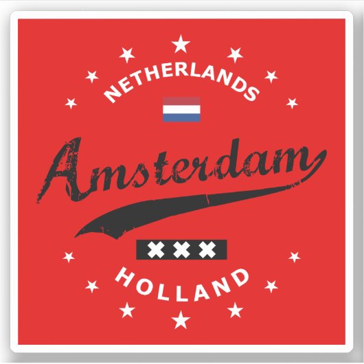 Amsterdam Sticker (Voorkant)