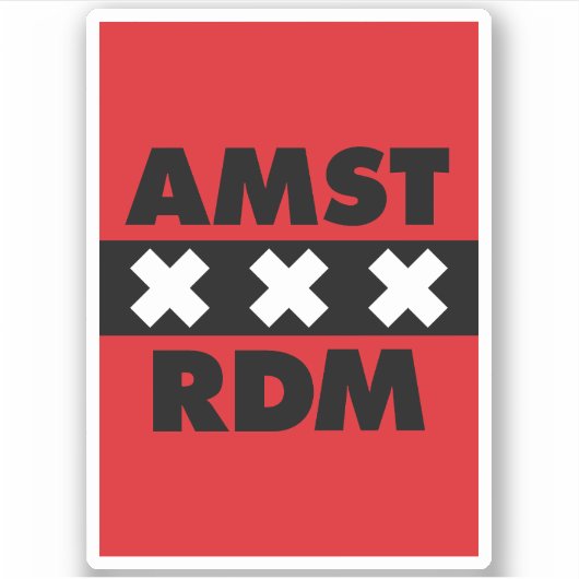 Amsterdam Sticker (Voorkant)