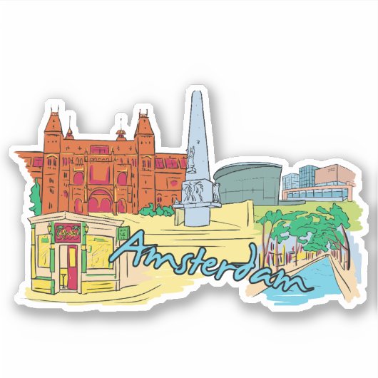 Amsterdam Sticker (Voorkant)