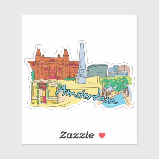 Amsterdam Sticker (Vel)