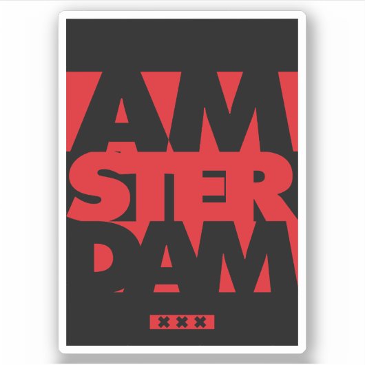 Amsterdam Sticker (Voorkant)