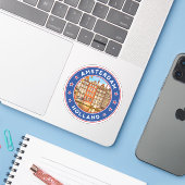 Amsterdam Sticker (Laptop met iPhone)