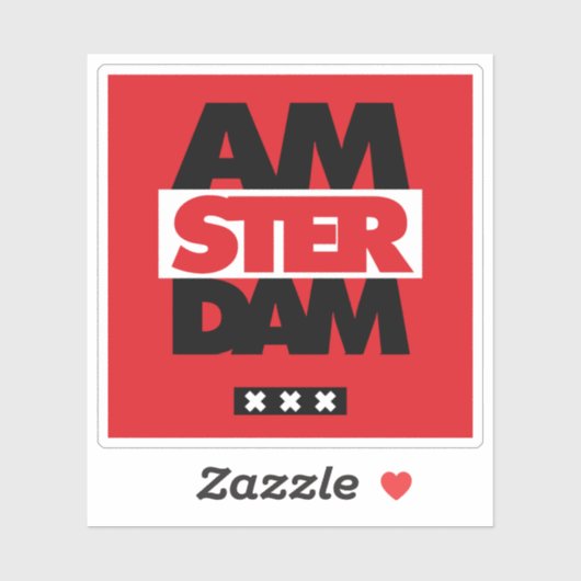 Amsterdam Sticker (Vel)
