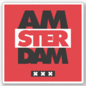 Amsterdam Sticker (Voorkant)