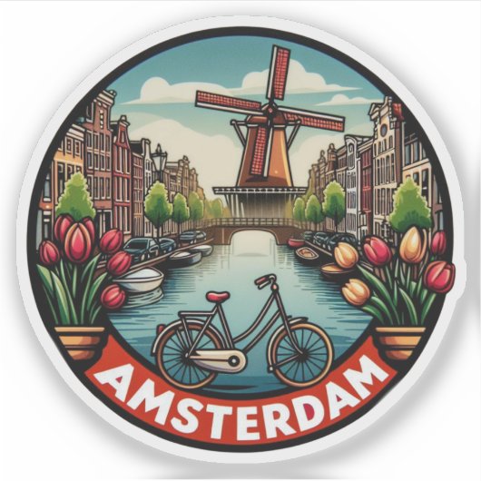 Amsterdam Sticker (Voorkant)