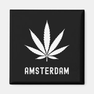 Amsterdam Stoner Pot Blad Reizen Vakantie  Magneet